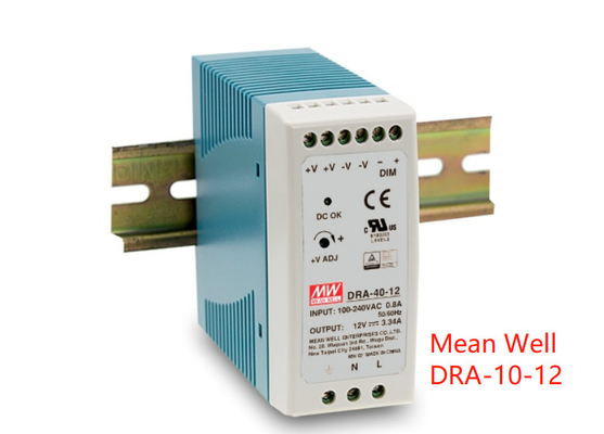 منبع تغذیه دین ریل 40 واتی 12 ولتی سری DRA DRA-40 DRA-60