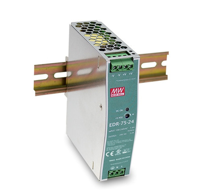 منبع تغذیه ریلی با نام تجاری Mean Well EDR-75 EDR-120 EDR-150