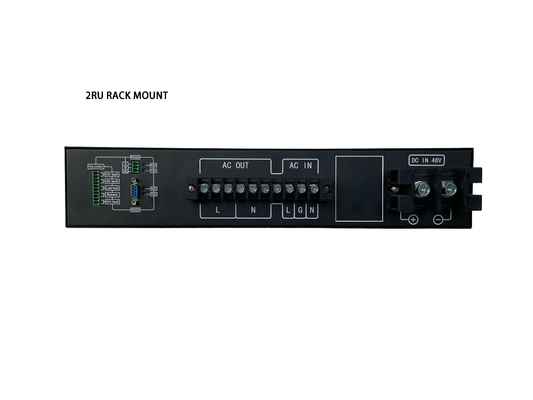 شارژر 3Kva 19"2U شلوار نصب شده شارژر خارج از شبکه اینورتر با حفاظت از بیش از حد کوتاه