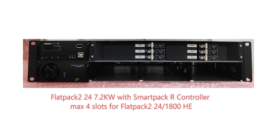 Eltek FP2 24V 7.2KW قدرت هسته ای 2U 19 اینچ حداکثر 4 اسلات برای Flatpack2 24/1800 HE Smartpack R کنترل کننده