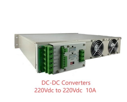 19 اینچ DC DC کنورتر 24Vdc 48vDC 110vDC 220Vdc 2200W10A ماژول قدرت مستقل با کنترل کننده مانیتور LCD