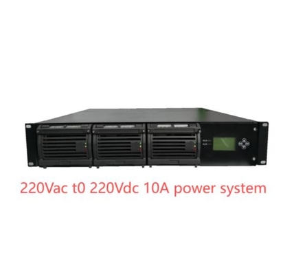 سیستم اصلاح کننده ماژولار 19 اینچ 220Vac تا 220Vdc 10A سیستم برق ثابت جاسازی شده