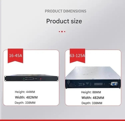 220 ولت خروجی STS دو ورودی سوئیچ انتقال استاتیک تک فاز 16A / 25A / 32A / 40A / 45A