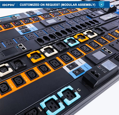 IDC Smart PDU سفارشی شده ورودی AC380-415VAC خروجی C220-250VAC 16A-25A PDU قدرت بالا