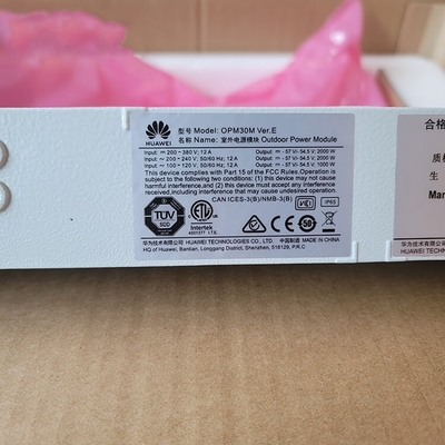 ماژول برق بیرونی Huawei OPM30M 48V ماژول برق سوئیچینگ ضدآب بیرونی 2000 وات ایستگاه پایه AC به DC
