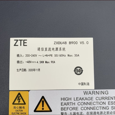 منبع تغذیه ارتباطی ZTE ZXDU48 B900 V5.0 سیستم تغذیه DC 48V90A AC به تجهیزات ارتباطی مستقیم