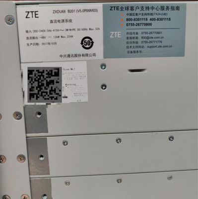 بهره وری بالا Zte -48v 200a سیستم برق مخابراتی Zxdu68 B201 جاسازی شده