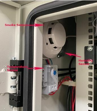 قفل سه نقطه ای ضد سرقت کابینت مخابراتی فضای باز 30U 40U سفارشی برای تجهیزات شبکه ساخته شده است