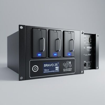 BRAVO 25 12kVA سیستم اینورتر ماژولار با طراحی مقیاس پذیر و کارایی بالا برای نیازهای انرژی حیاتی