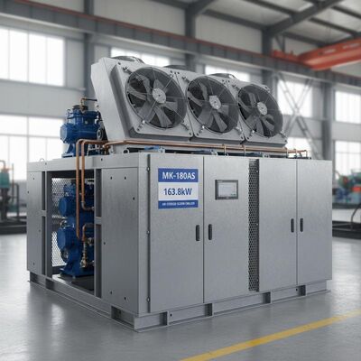چیلر اسکرو هوا خنک MK-180AS با ظرفیت 163.8 کیلووات - دستگاه تبرید صنعتی