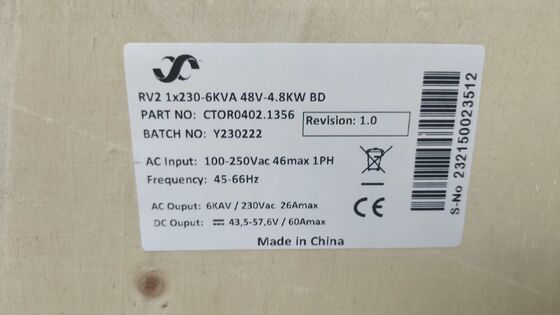 سیستم تغذیه برق Eltek 4kw 230v DC CTOR0201.001 اصلاح کننده مستقل با یکپارچه سازی برای مخابرات