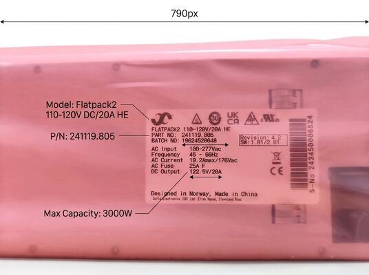 Eltek Flatpack2 ماژول اصلاح کننده با کارایی بالا 3000W با راه حل قدرت فاکتور فرم 1U