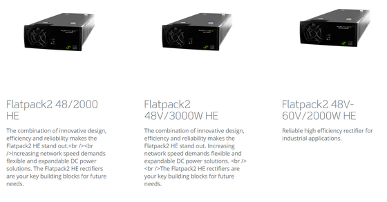 سیستم های یکسو کننده مخابراتی Flatpack2 48V/24kW