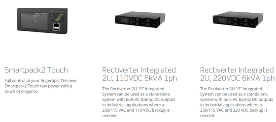 سیستم قدرت یکسوساز 8KW 230Vac 4KW 115Vac 48Vdc یکپارچه 2U 6kVA 1ph (CIOR0402.XXX)