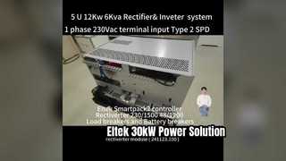 سیستم یکسو کننده AC&DC Eltek 5U Height Max 12KW ظرفیت DC 6KVA ظرفیت AC