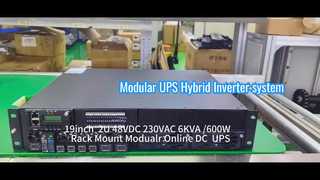 سیستم UPS آنلاین مدولار 6KVA برای برنامه های مخابراتی و صنعتی